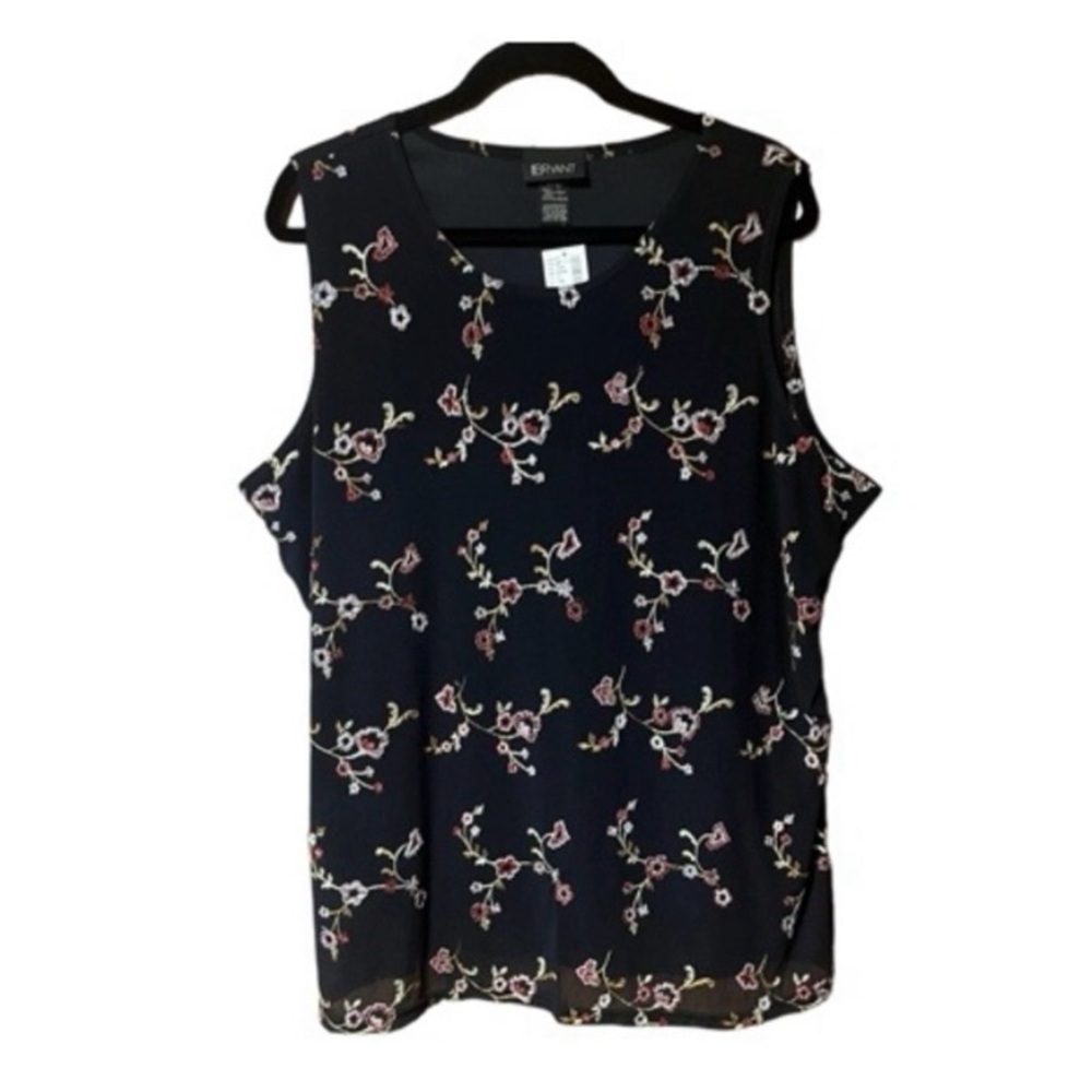 Lane Bryant Floral‎ Embroidered Sleeveless Top NWT